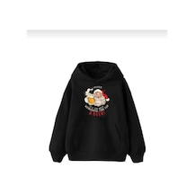 Hunors Sportswear & Company A Beer Baskılı Unisex Model Pamuklu Kapüşonlu Sweatshirt SIYAH