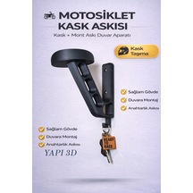 Motosiklet Kask Ve Mont Askılığı Duvara Monte Kask Tutucu Ve Anahtar Askısı Çok Renkli