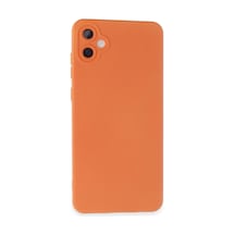 Samsung Galaxy A05 Kılıf Nano İçi Kadife Silikon - Turuncu Çok Renkli