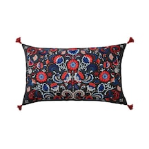 Ikea Skogskorn Dekoratif Yastık 40 X 65 Cm Koyu Gri Koyu Lacivert Kırmızı Çok Renkli