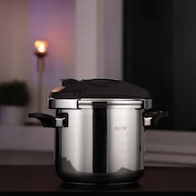 Nehir Silver Matik Paslanmaz Çelik 7 Litre Düdüklü Tencere Gümüş