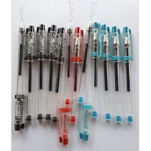 Tükenmez Jel Kalem 0.3 Mm Mavi 5 Kırmızı 2 Siyah 5 12 Adetl