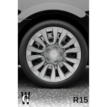 Mitsubishi Space Star 15 İnç Jant Kapağı 4 Adet Gri G107