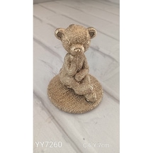Yy7260 Oturan Ayı Biblo Silikon Kalıp