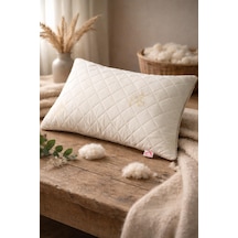 Kapitoneli Merinos Yün Yastık 1'li 1000 Gr 50x70 Cm Beyaz