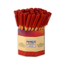Pensan 1010 Kırmızı Tükenmez Kalem 60'Lı