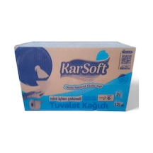 Karsoft İçten Çekme Mini Tuvalet Kağıdı 1 Koli 12 Rulo