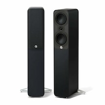 Q Acoustics 5040 Satin Black Kule Tipi Hoparlör Çift ı