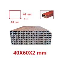 Boyalı 40 X 60 X 2 Mm Kutu Profil 40X60X2 Demir (1 Mt Fiyatı)