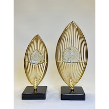 2'li Yelken Metal Küreli Dekor Gaga-046