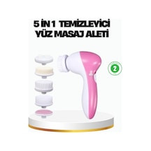 5 İ 1 Arada Yüz Temizleme Cihazı Masaj, Fırça, Peeling Ve Krem Uygulama Aparatlı