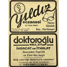 Manisa 1987 Meslek Reklam İlanı Efemera S-45