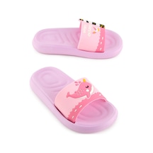 Gezer Yazlık Kız Çocuk Eva Banyo Havuz Plaj Terlik PEMBE