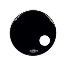 Evans Bd22rb Deri 22 Eq3 Resonant Siyah Kick Ön Delikli Tek Kat