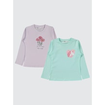 Civil Girls Kız Çocuk 2'li Sweatshirt 5-13 Yaş Mint