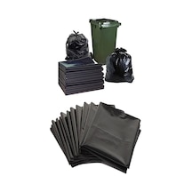 5 Kg 120x150 Kalın Ağır Hizmet Yırtılmaz Dökme Çöp Torbası Kalın Çöp Poşeti Hantal Boy Siyah