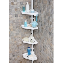 Primanova Yaylı Banyo Köşe Rafı Köşelik (512543040) Beyaz