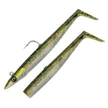 Savage Gear Sandeel V2 12 Cm 22 Gr 2+1 Green Silver