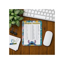 Stitch Roma Rakamları Baskılı Oyuncu Mousepad 0287