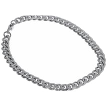 Celikchi Unisex 6 Mm Zincir Silver Renk Çelik Bileklik Silver