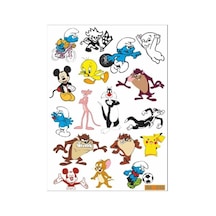 A4 Sticker 010 Tek Paket Çoklu Sticker Çok Renkli