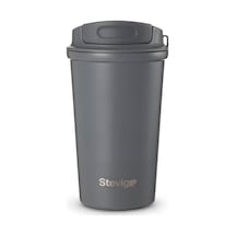 Work Flip Open Coffee Mug Çelik Termos 400 Ml Grey St-251 Diğer