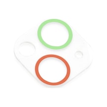 İphone 13 Renkli Kamera Lens Koruma Cam - Yeşil-pembe