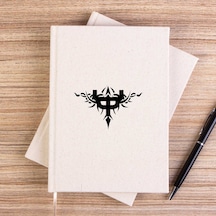 Judas Priest Figure Çizgisiz Kanvas Defter Krem