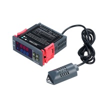 Dijital Ekranlı Sıcaklık Ve Nem Kontrol Cihazı Termoregülatör Termostatı Nem Ölçer Entegre Sensörlü Prob Röle Çıkışlı Higrometre