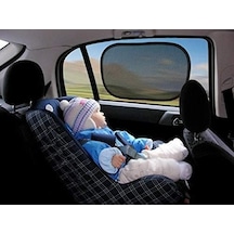 Baby Agu-015 Statik Araç Güneşliği Siyah, 2'li Abanoz