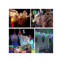 10 Mt 100 Led Işık Renkli Noel Yılbaşı Agaç Süsleme Led Süs 9 Fon Diğer