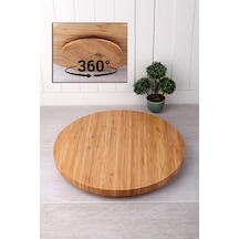 Bambu Döner Standlı Lüx Sunum Servis Tabağı 30 CM