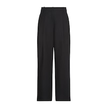 Calvin Klein Stretch Chıno W/ Pleat - Wıde Le Kadın Siyah Kumaş Pantolon