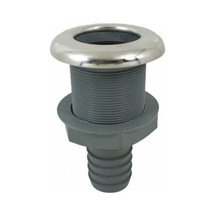Krom Flanşlı Sintine Çıkışı, Çap: 3/4'', Tip: Düz