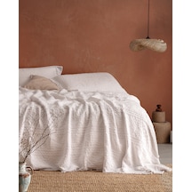 Madame Coco Ethnique King Kişilik Yatak Örtüsü 8682116984003 Beyaz