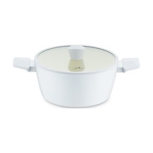 Jumbo Swiss Crystal Light Grey Derin Tencere 24 Cm Gri