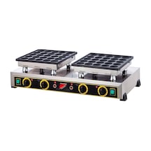 Işıkgaz Silverinox Elektrikli Çiftli Yuvarlak Bubble Waffle Makinesi