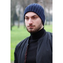 Bay Şapkacı Erkek Lacivert Bere 7562
