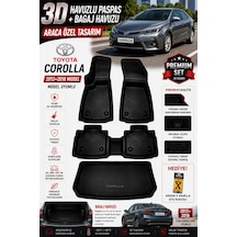 Toyota Corolla 2013 Model Uyumlu 3d Araca Özel Havuzlu Paspas+bagaj Havuzu Birebir Uyum