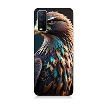 Vivo Y11s Uyumlu Renkli Kaya Kartalı Desenli Silikon Kılıf