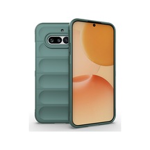 Nothing Phone 4a Kılıf Esnek Tpu Oyuklu Arka Yüzey Tasarımlı Etnik Silikon Kapak Koyu Yeşil
