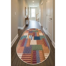 Raschel Carpet Oval Bohem Yıkanabilir Leke Tutmaz Modern Multi Çok Renkli Özel Seri Kaymaz Taban Yolluk Rcmultı Yllk Yenımodelelıps 002 Çok Renkli