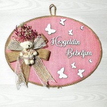 Loradavet Lora Davet Kız Bebek Odası Kapı Süsü, Hastane Kapı Süsü, Duvar Sü (529645646) Çok Renkli