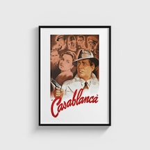 Casablanca 1943 Film Posteri Tablo Çerçeveli Poster Duvar Dekorasyonu Siyah Çerçeveli Tablo Siyah Çerçeveli Tablo Dn11d267sıyah