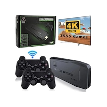 2.4g Uyumlu Kablosuz Çift Kol Oyunlar 4k Game Stick 20.000 Oyun Retro Atari