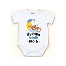 Babylimon Uykuya Minik Mola Beyaz Kısa Kollu Çıtçıtlı Bebek Zıbını Beyaz - Uykuya Minik Mola - 928161933 Beyaz - Uykuya Minik Mola