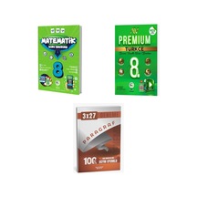 2027 Av 8. Sınıf Matematik + Türkçe Premium Beceri Temelli Soru + Anla Kazan Paragraf Deneme 3'lü Set
