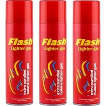 3 Adet Flash Çakmak Gazı 270 ML