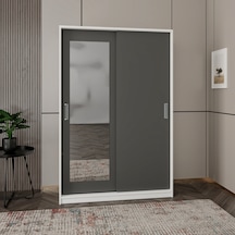 Başak Antrasit Detaylı Dolap