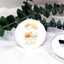 Balonlu Kız Bebek Baskılı Yenidoğan Hediyelik(15 Adet)